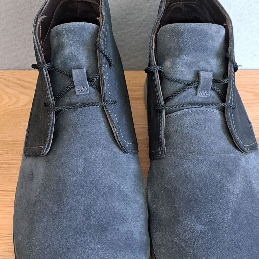 Ugg Freamon Chukka Light Boots Grey Suede Men's 13 EU 46 Waterproof Shoes Black